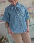 Camicia Jeans Fiocco Sogna con Fabula