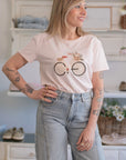 T-shirt Bici in Fiore