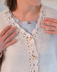 Cardigan Uncinetto