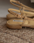 Scarpe Slingback Senape