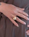 Anello Cuore Madreperla
