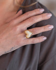 Anello Cuore Madreperla