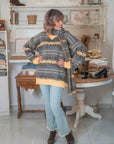 Maxi Pull Giusy con Sciarpa Sogna con Fabula
