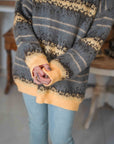 Maxi Pull Giusy con Sciarpa Sogna con Fabula