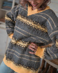Maxi Pull Giusy con Sciarpa Sogna con Fabula