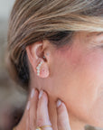 Orecchini Earclimber Fiore