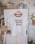 T-Shirt Amour Pasta Wine Sogna con Fabula