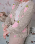 Cardigan Fragole Sogna con Fabula