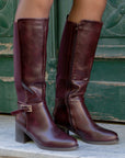 Stivali Serafina wine, modello 6513