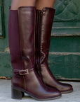Stivali Serafina wine, modello 6513