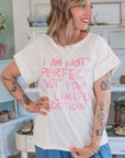 T-shirt I'm not Perfect