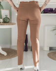 Pinstriped trousers