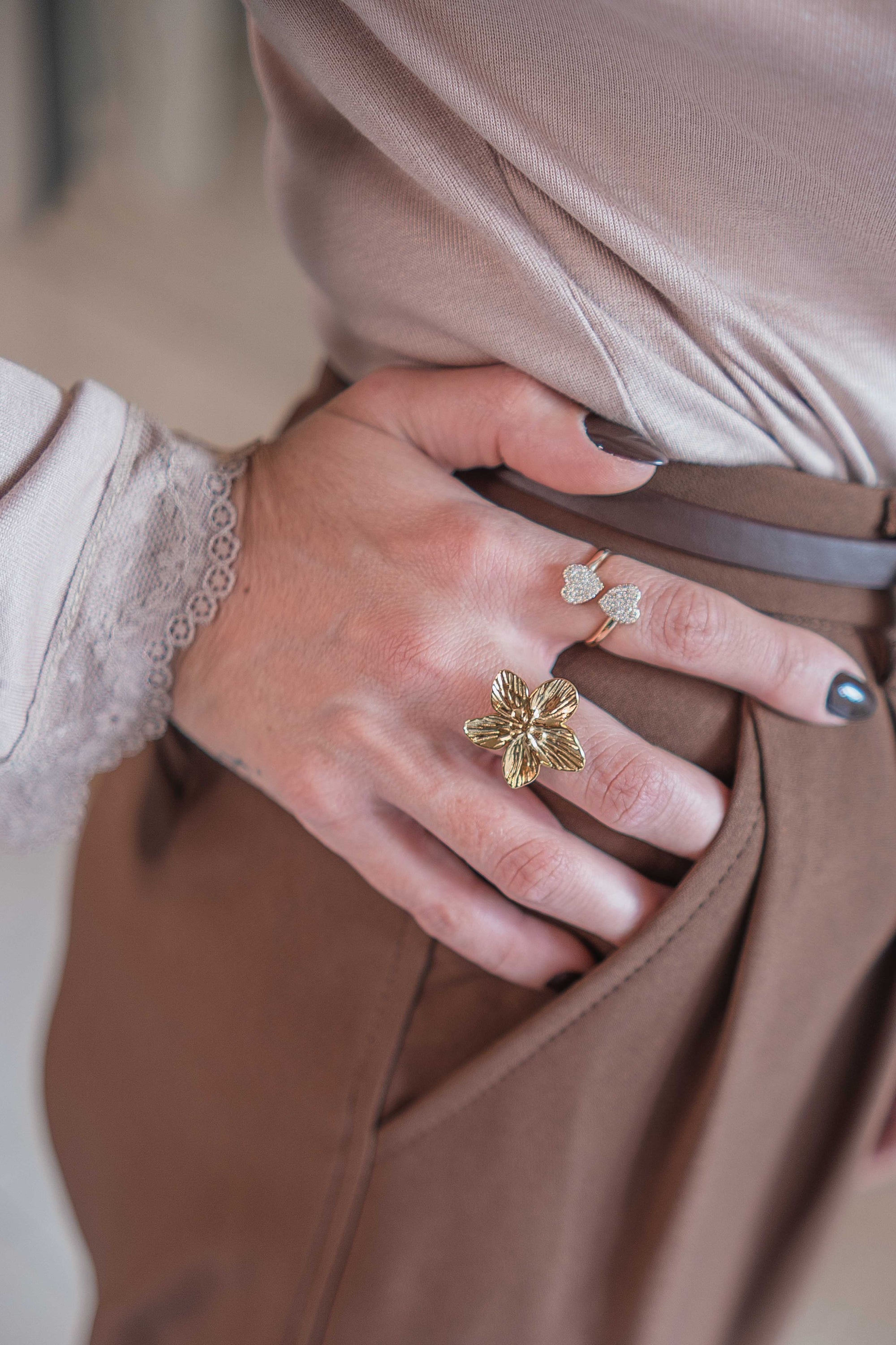 Anello Doppio Cuore