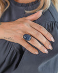 Anello Pietra Ovale