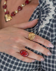 Anello Pietra Ovale