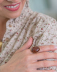 Anello Pietra Ovale