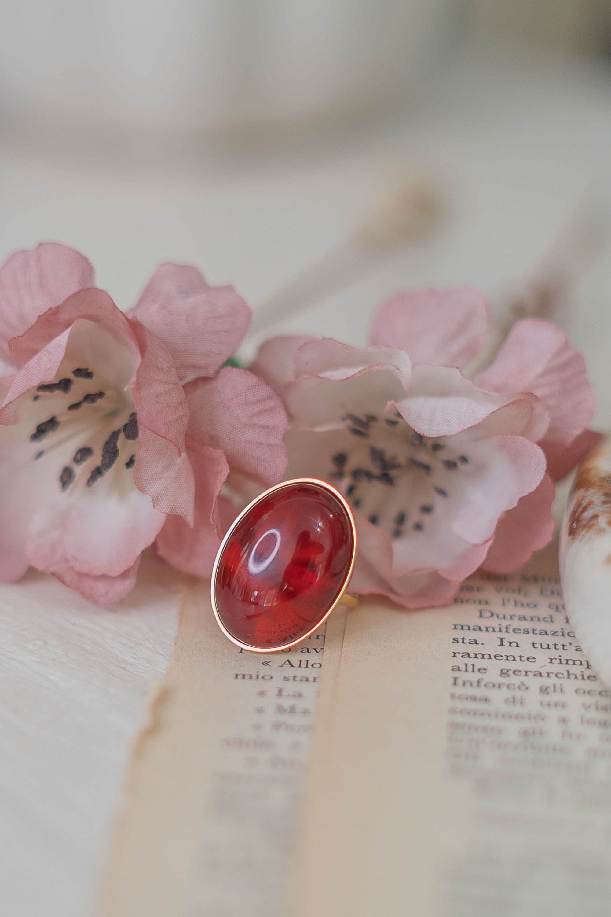 Anello Pietra Ovale
