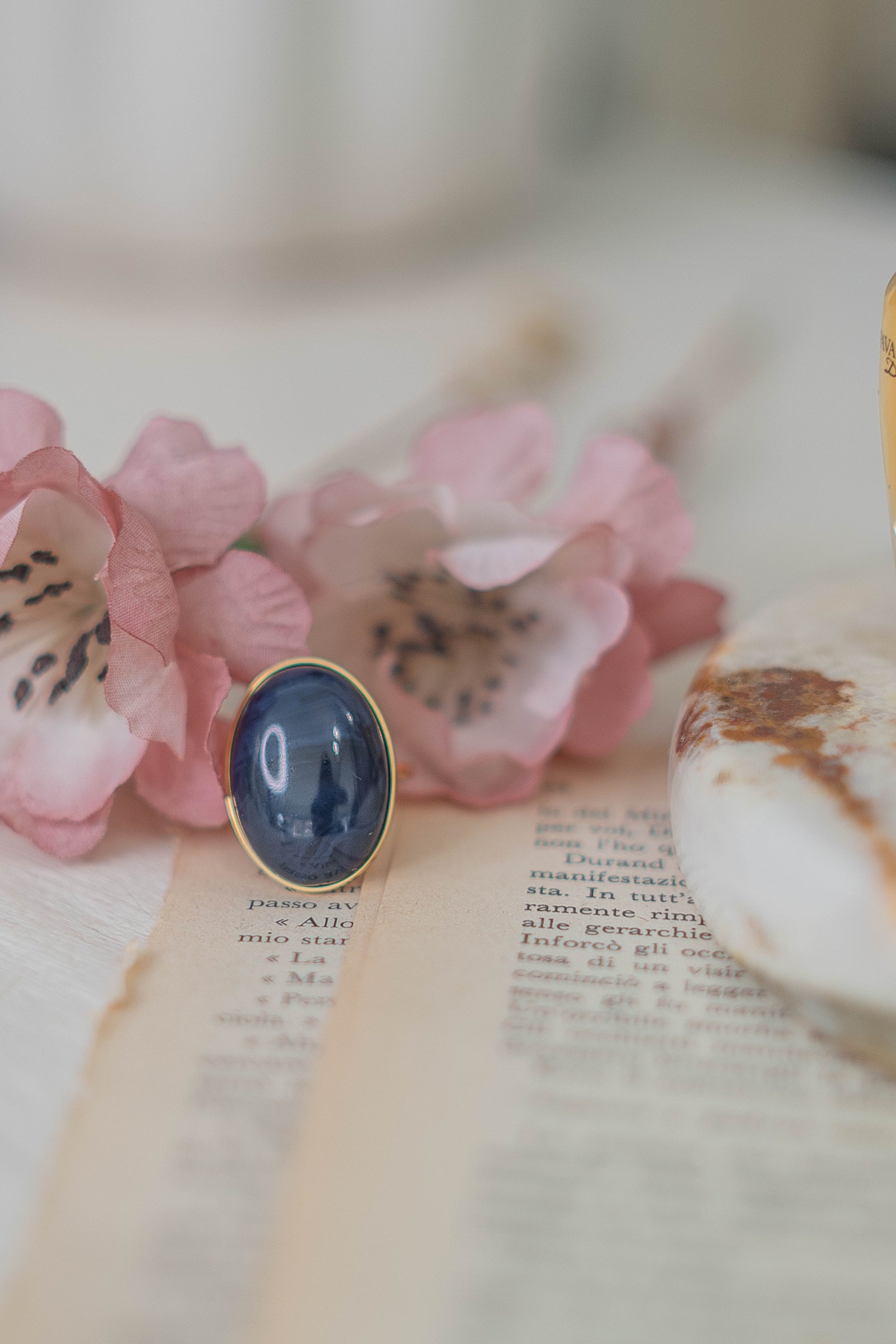 Anello Pietra Ovale
