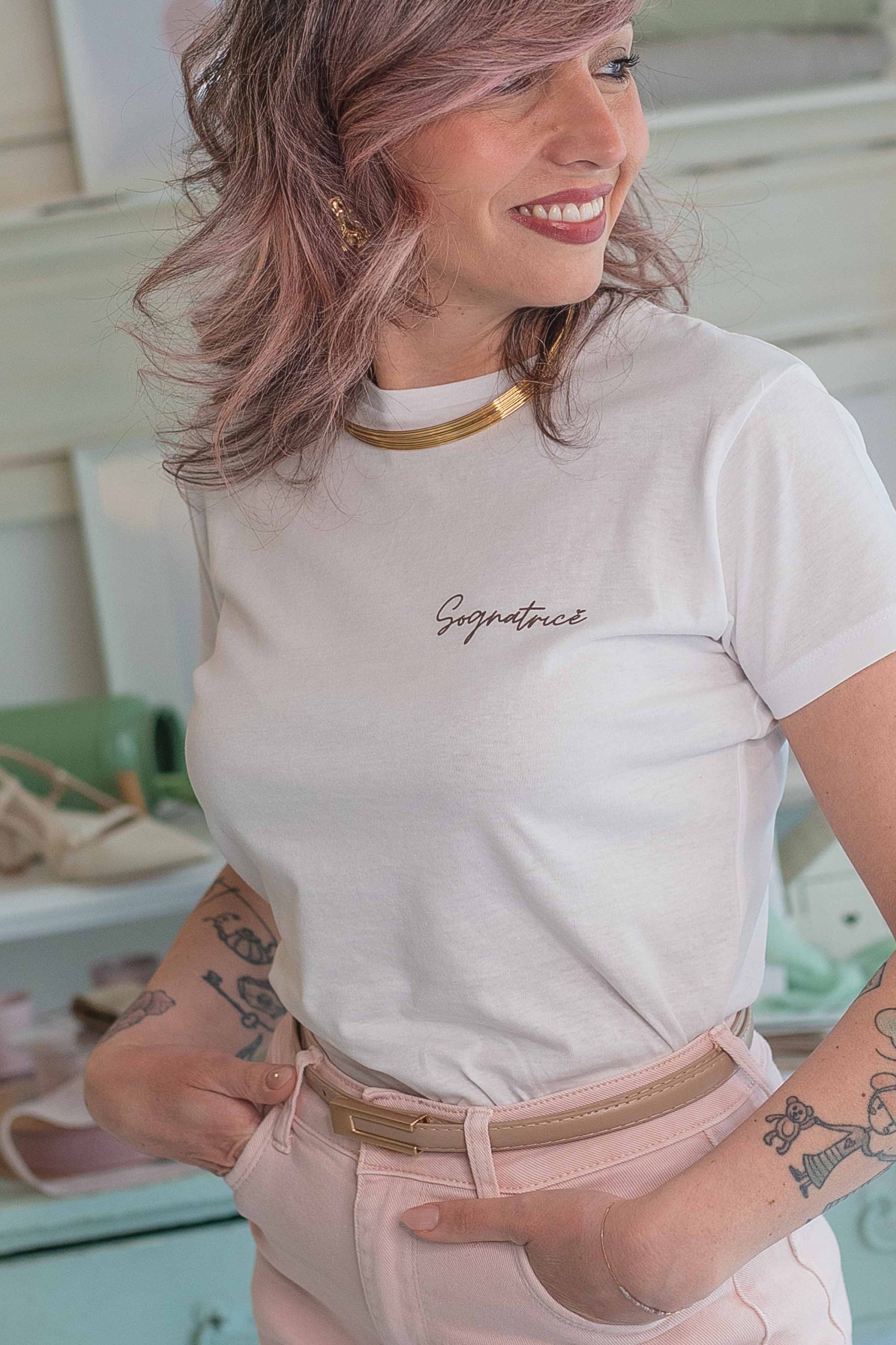 T-shirt Sognatrice Sogna con Fabula