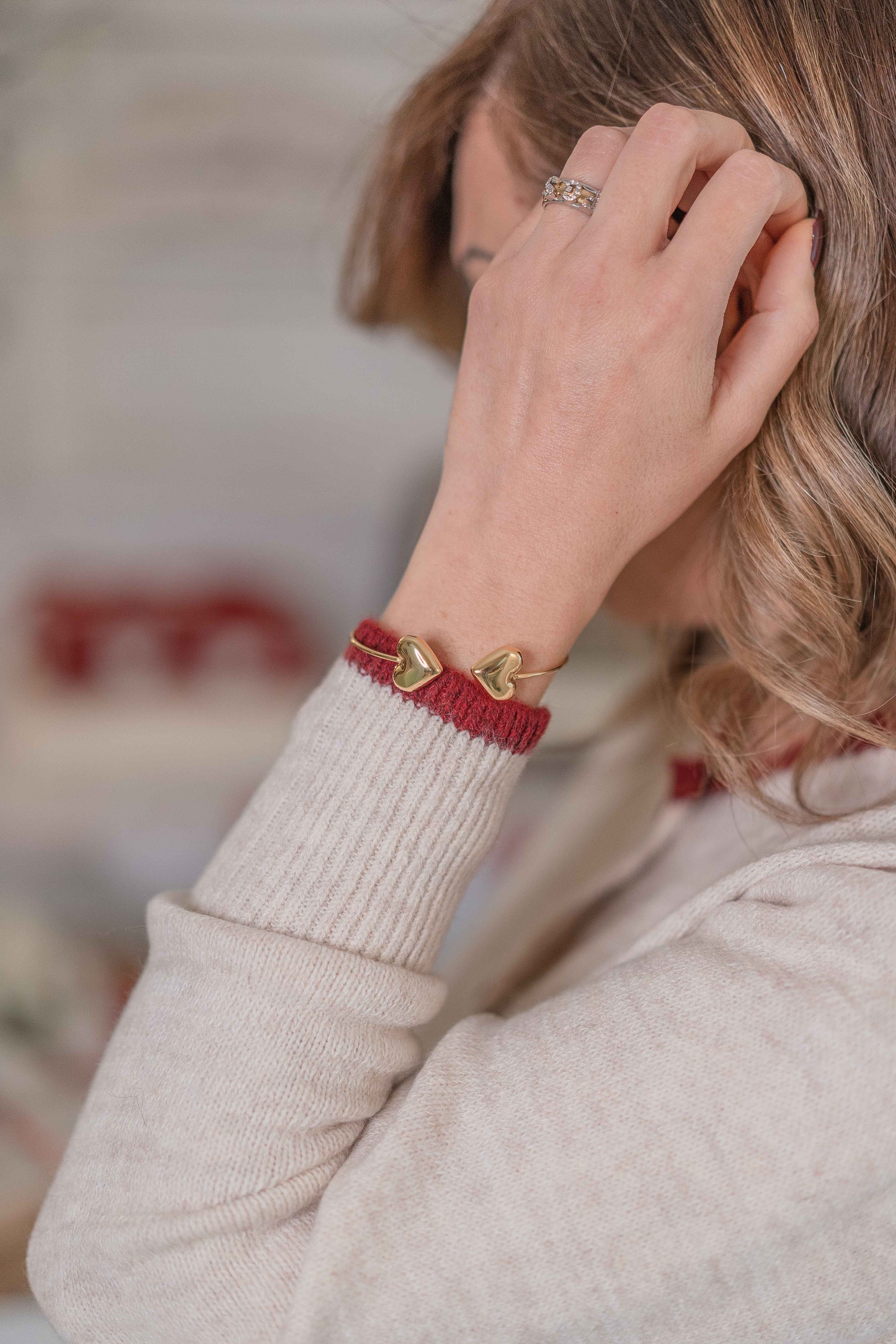 Bracciale Rigido Cuori