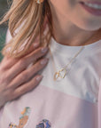 Collana Cuoricini Intrecciati