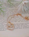 Collana Cuoricini Intrecciati