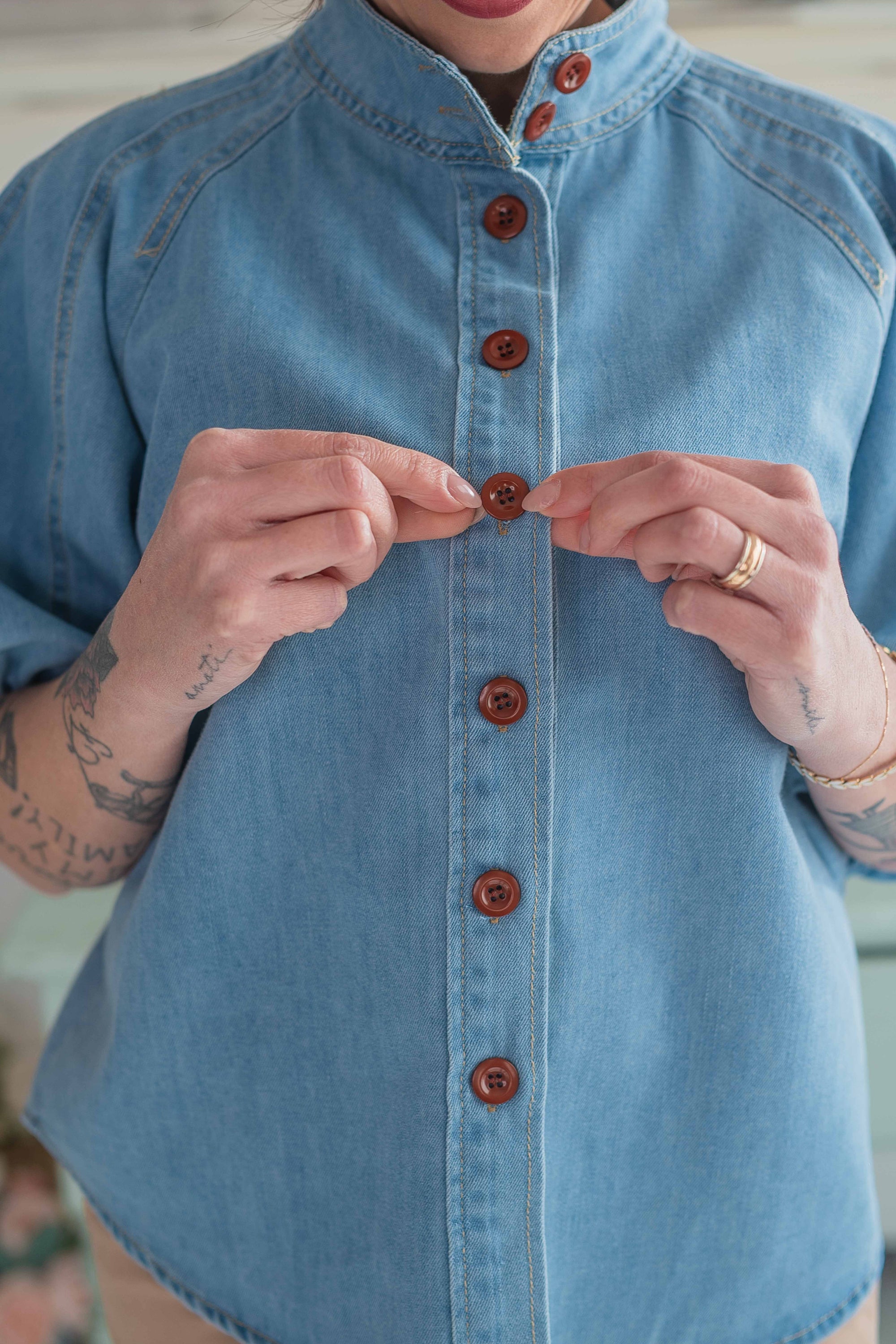 Camicia Jeans Fiocco Sogna con Fabula