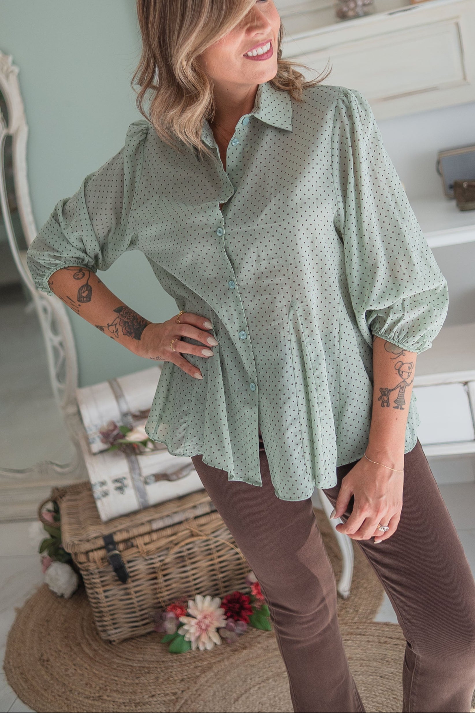 Camicia Pois