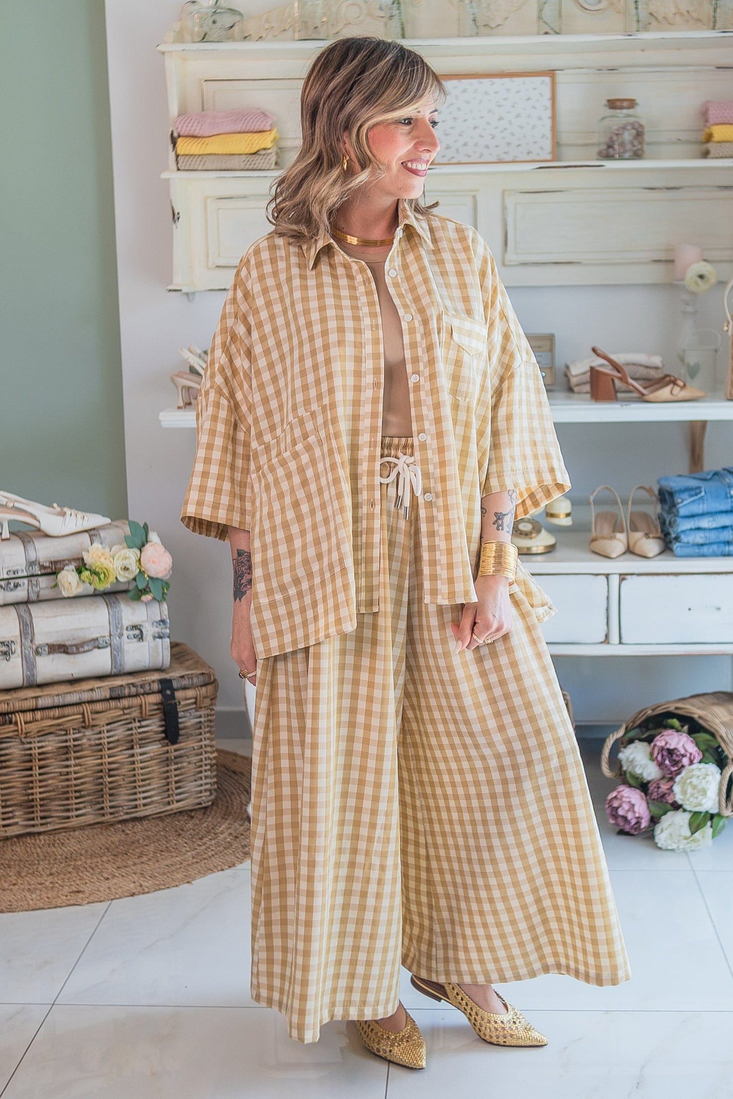 Pantalone Quadretti