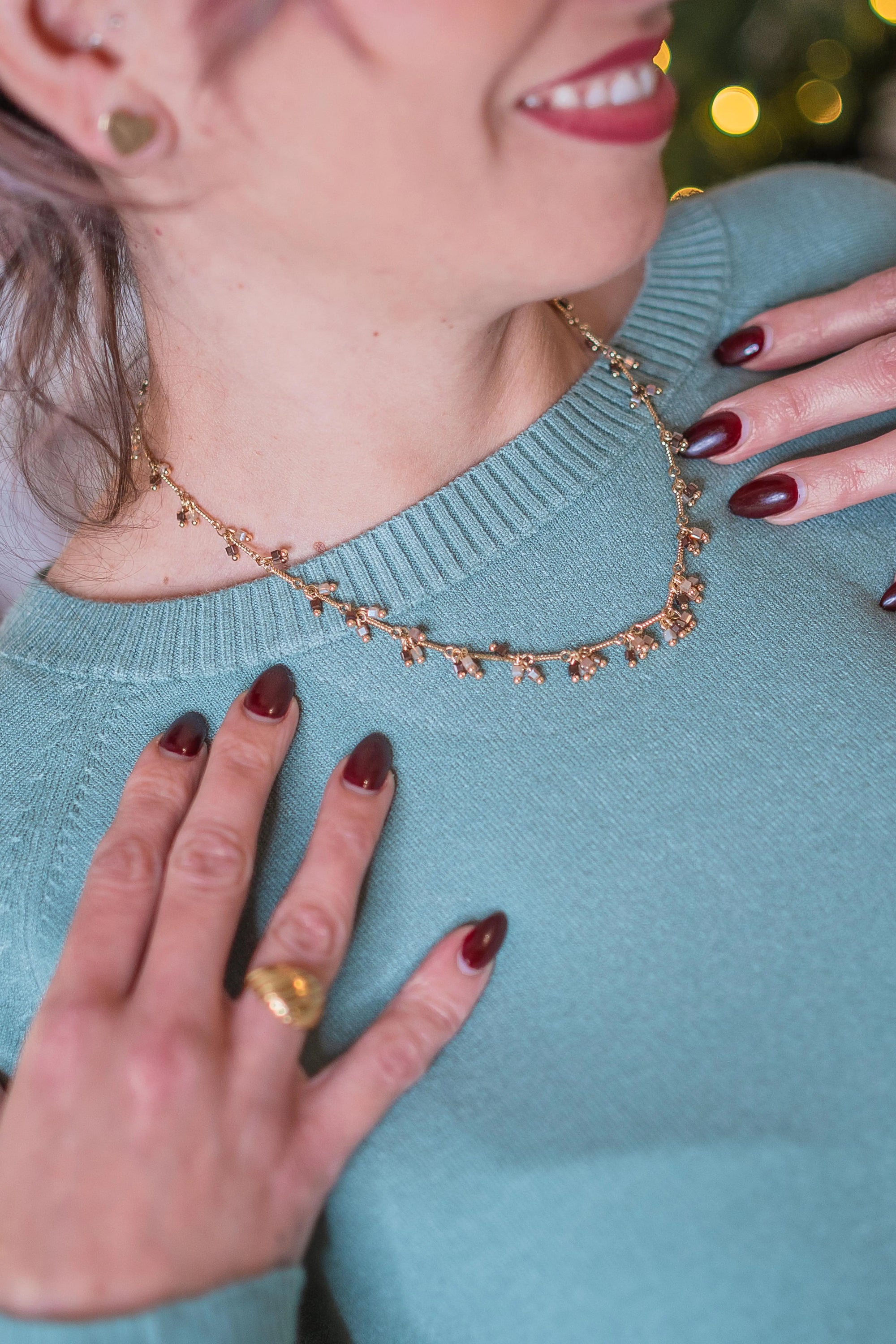 Collana Perline Pendenti Sogna con Fabula