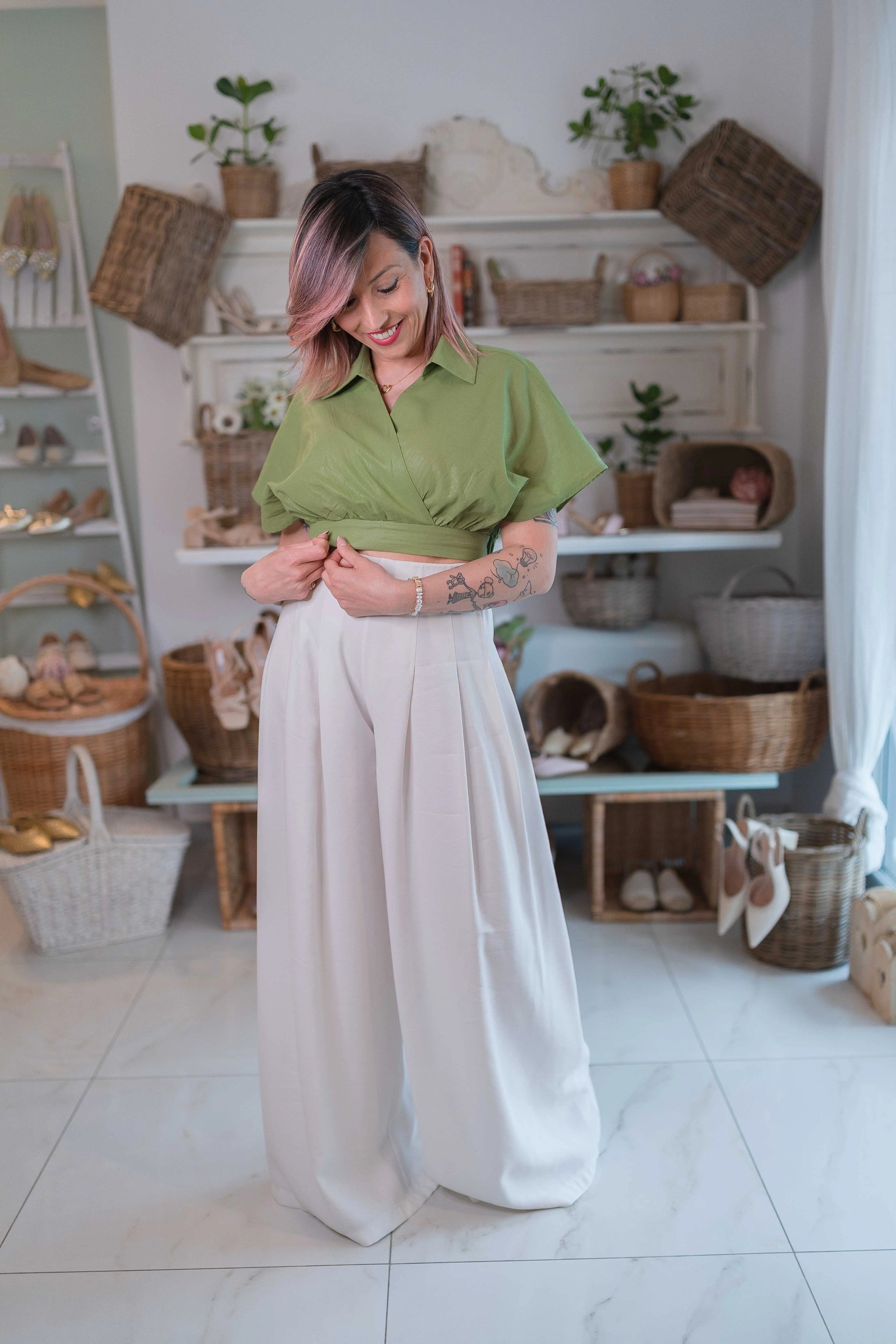 Camicia Crop Sogna con Fabula