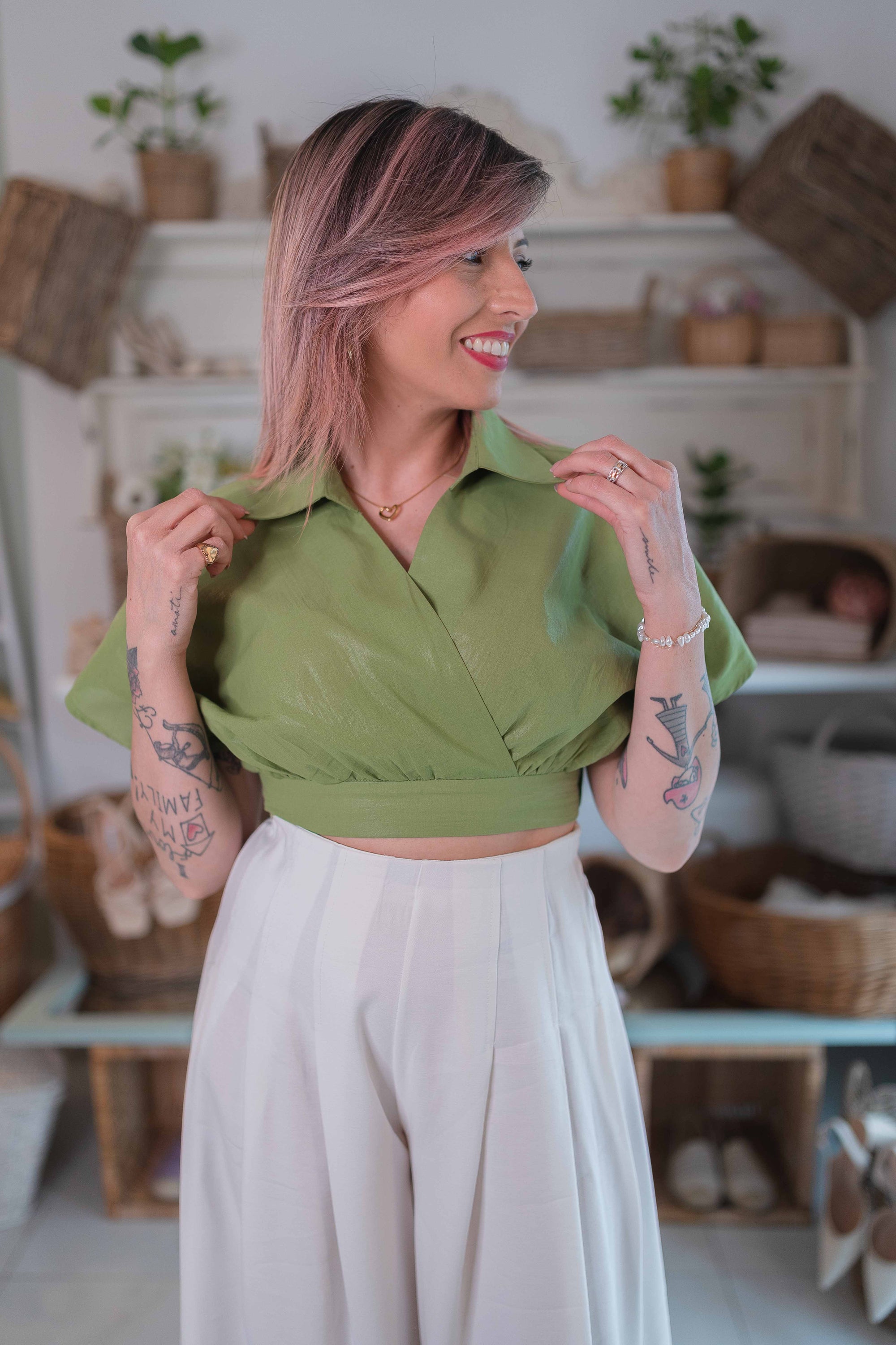 Camicia Crop Sogna con Fabula