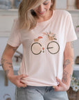 T-shirt Bici in Fiore