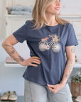 T-shirt Bici in Fiore