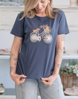 T-shirt Bici in Fiore