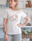 T-shirt Bici in Fiore
