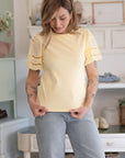 T-shirt manica Sangallo