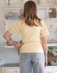 T-shirt manica Sangallo