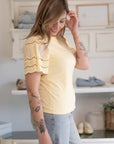T-shirt manica Sangallo