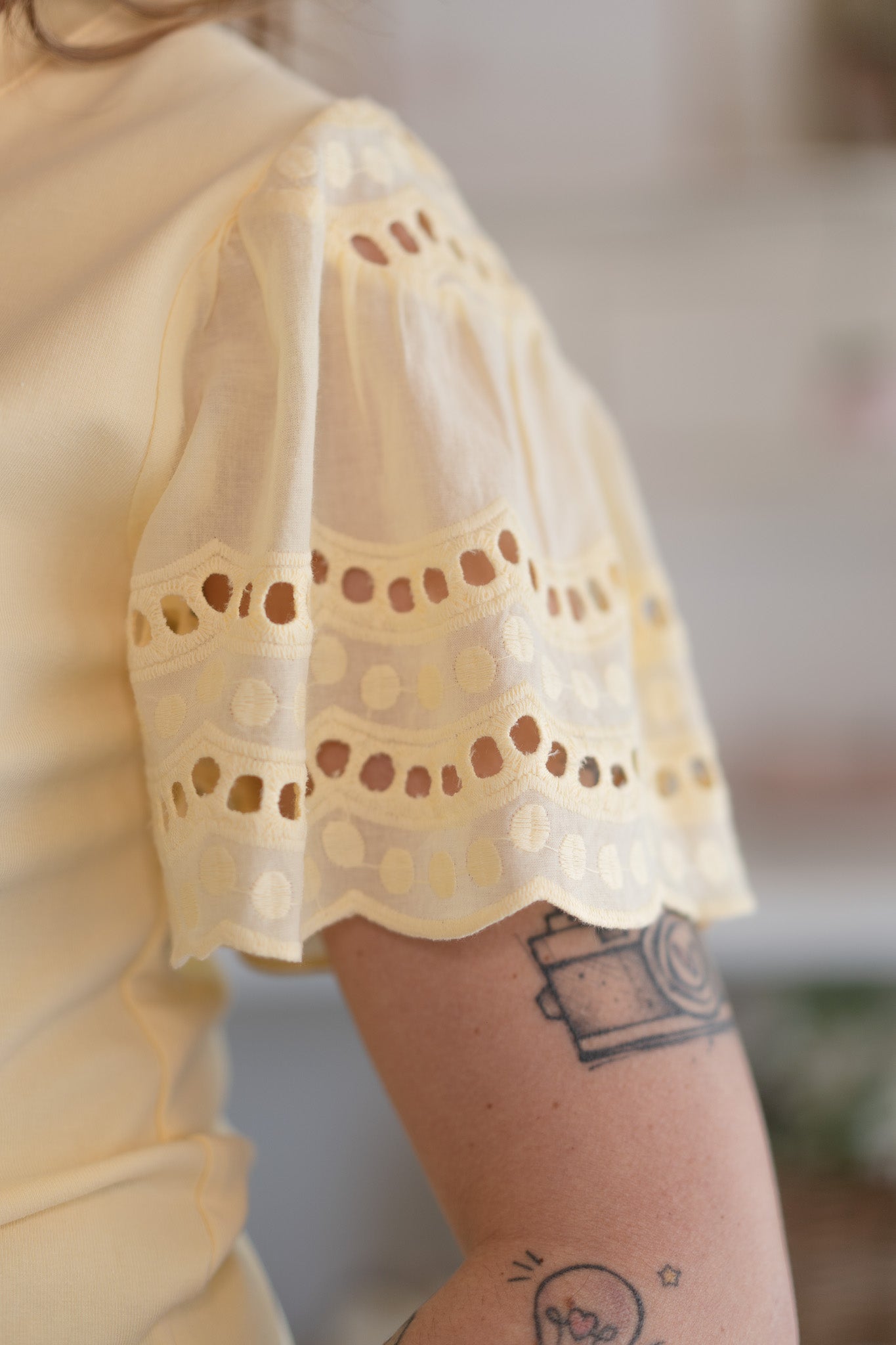 T-shirt manica Sangallo