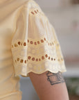 T-shirt manica Sangallo