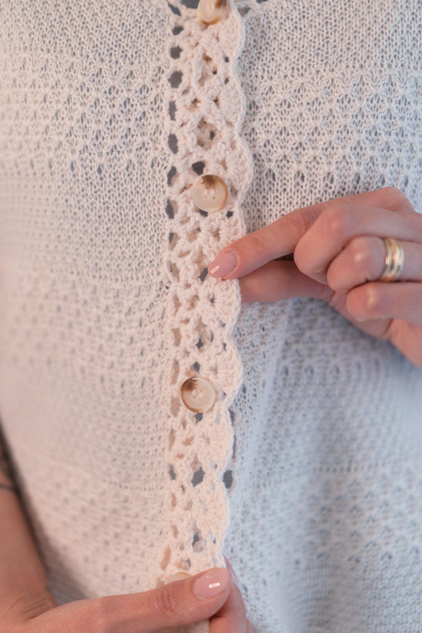 Cardigan Uncinetto