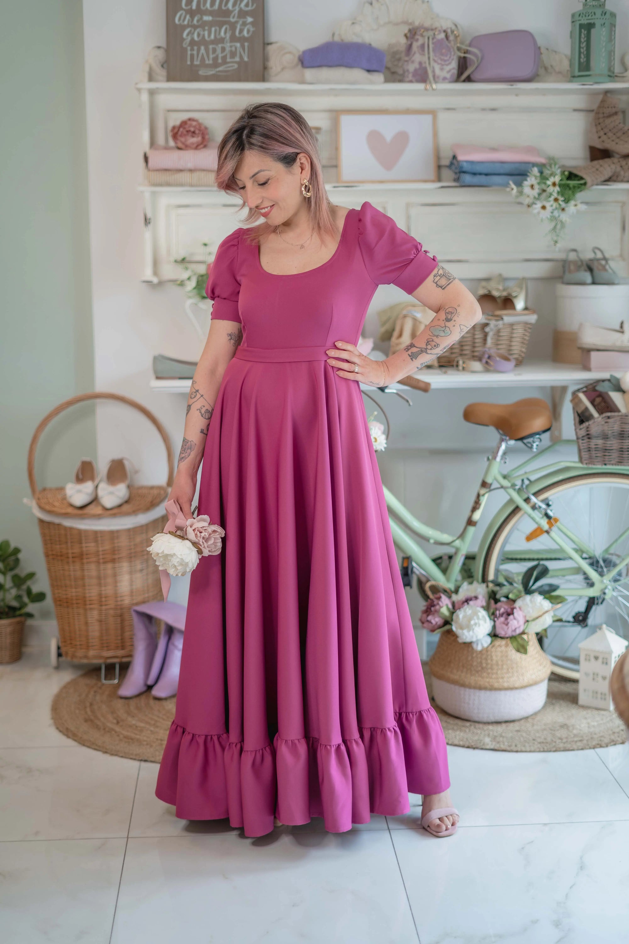 Abito Magenta Sogna con Fabula
