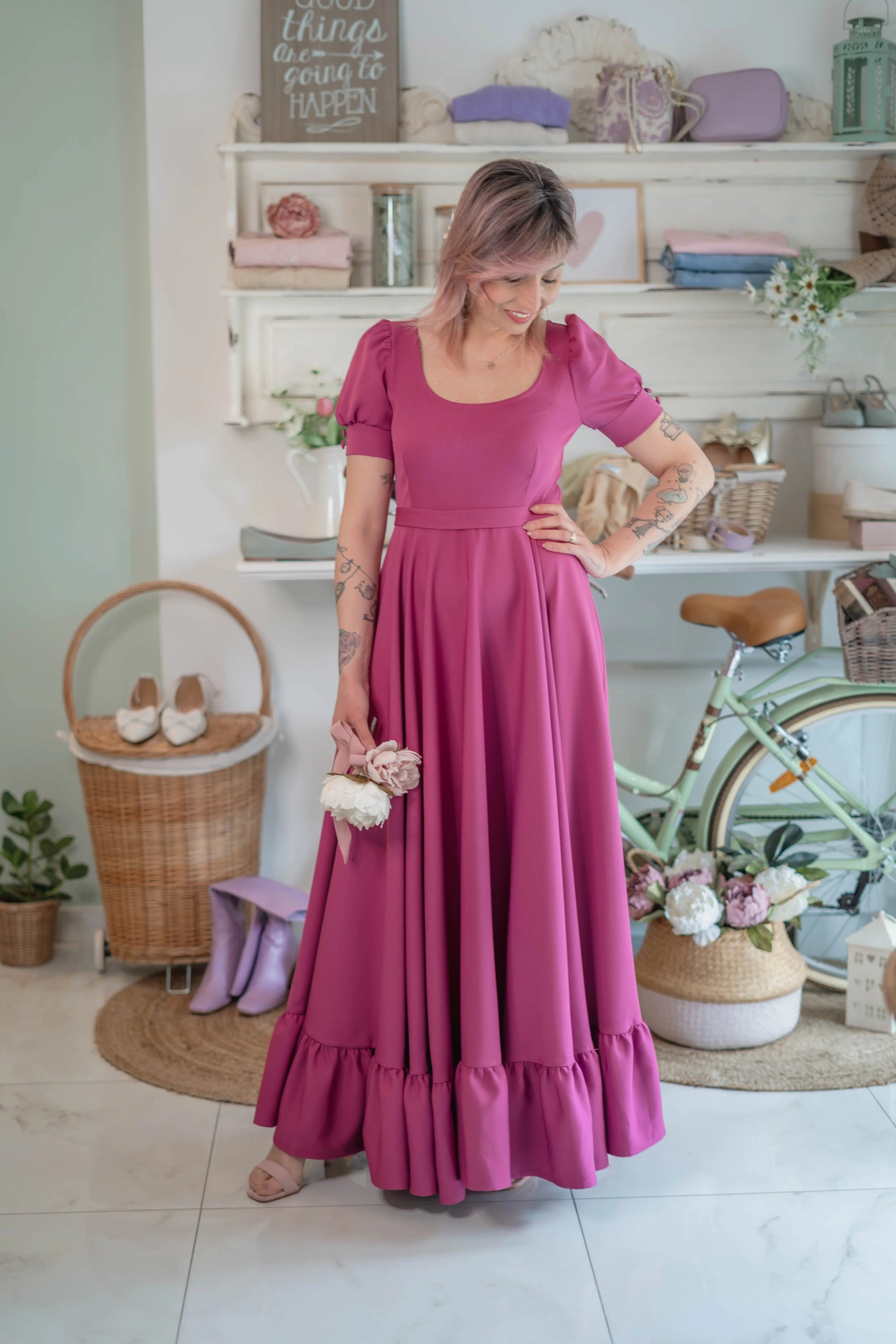 Abito Magenta Sogna con Fabula