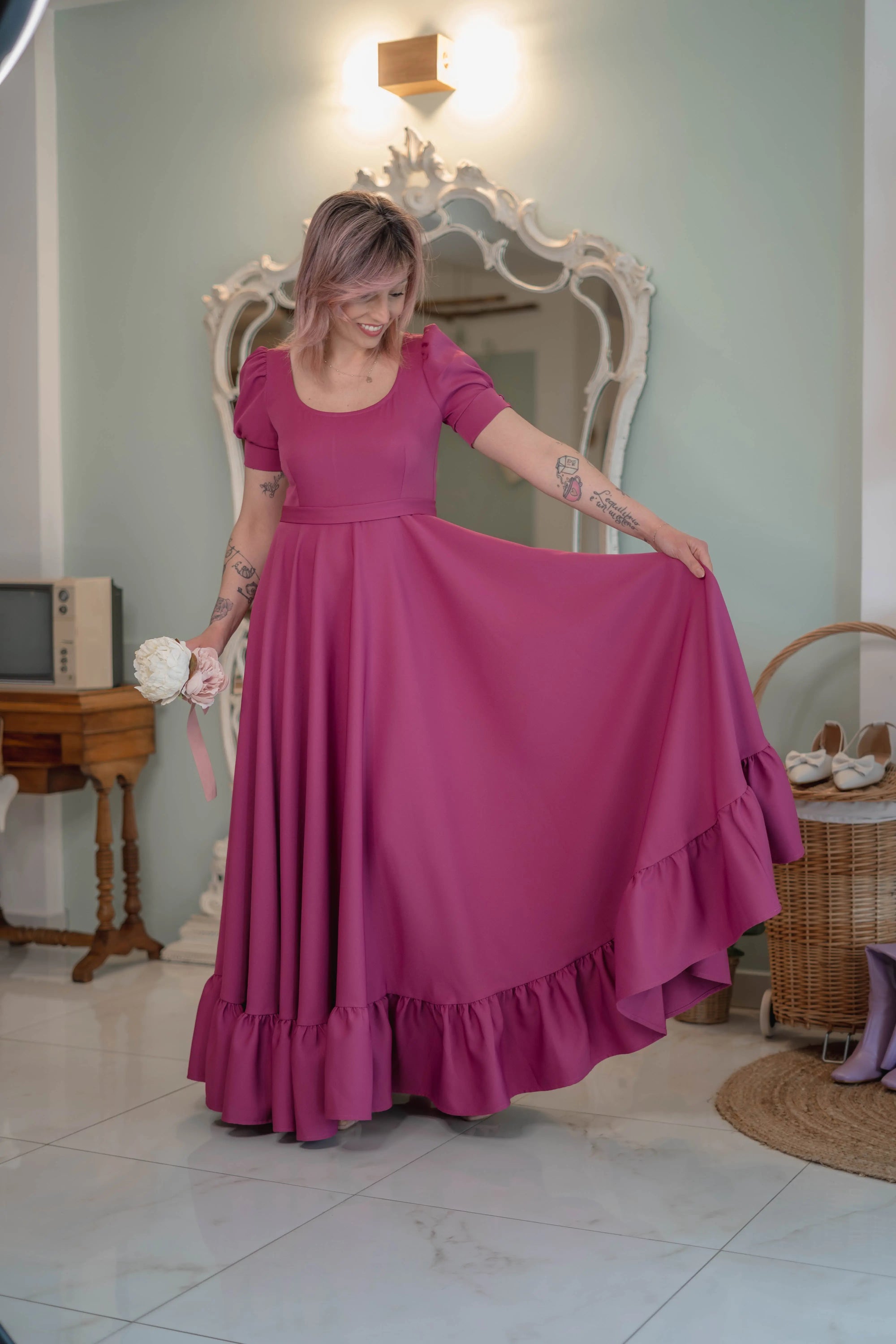 Abito Magenta Sogna con Fabula