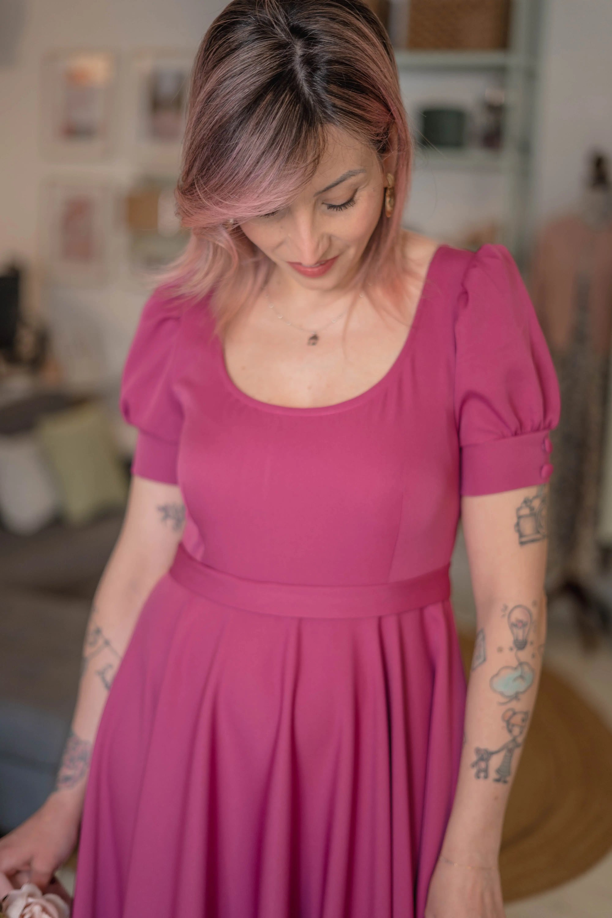 Abito Magenta Sogna con Fabula