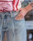 Jeans con cinta denim