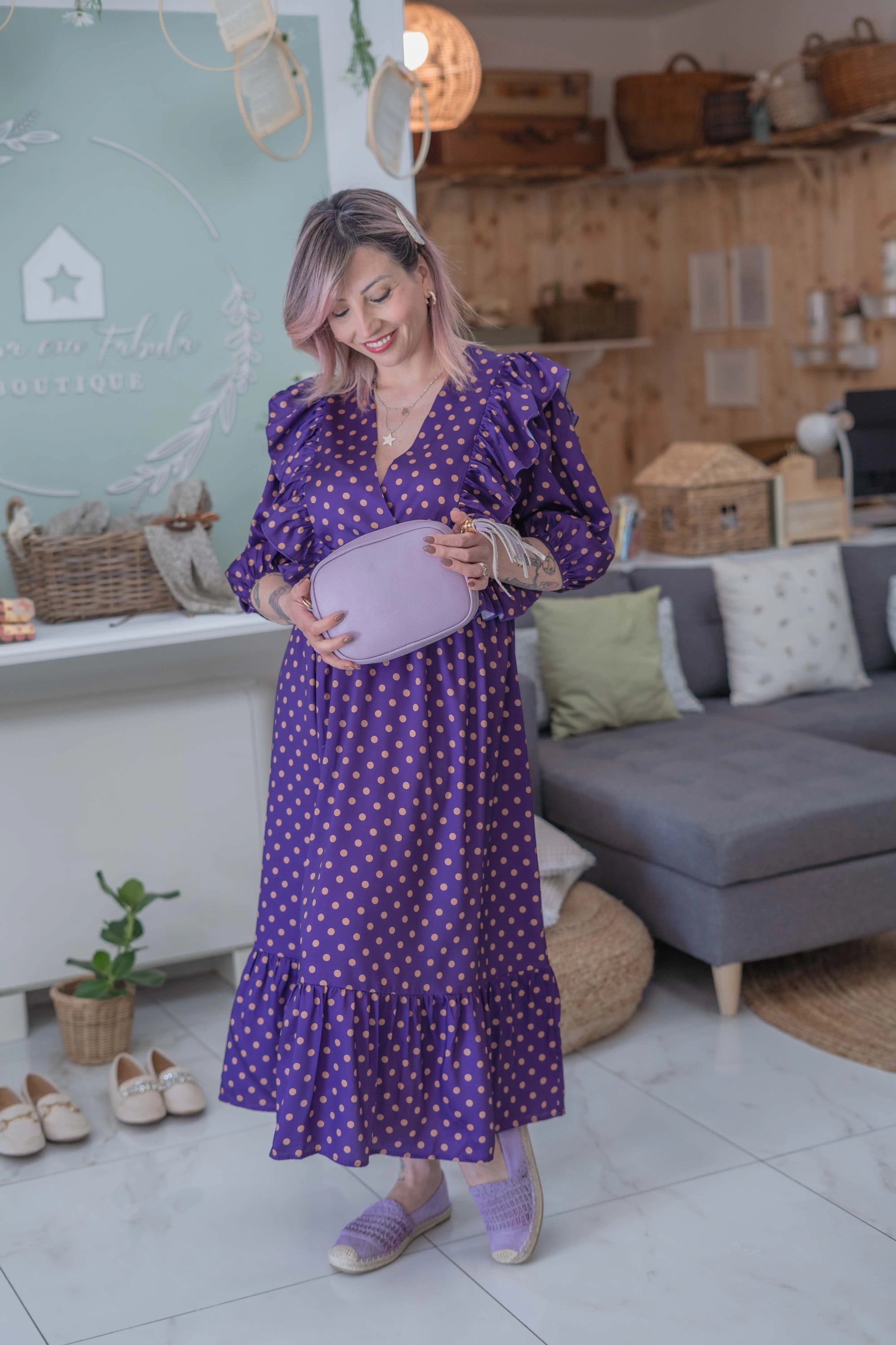 Abito Violet Sogna con Fabula