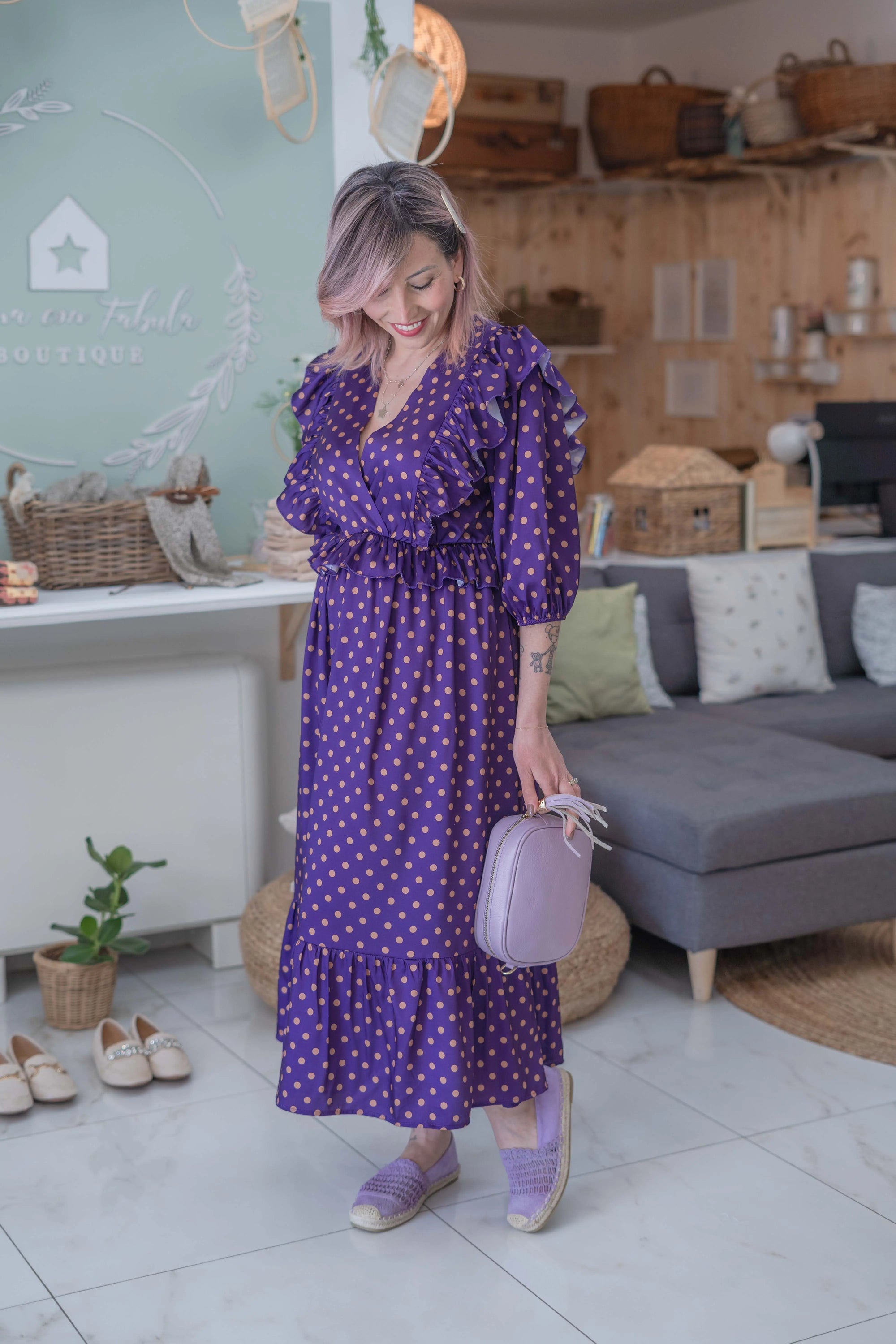 Abito Violet Sogna con Fabula