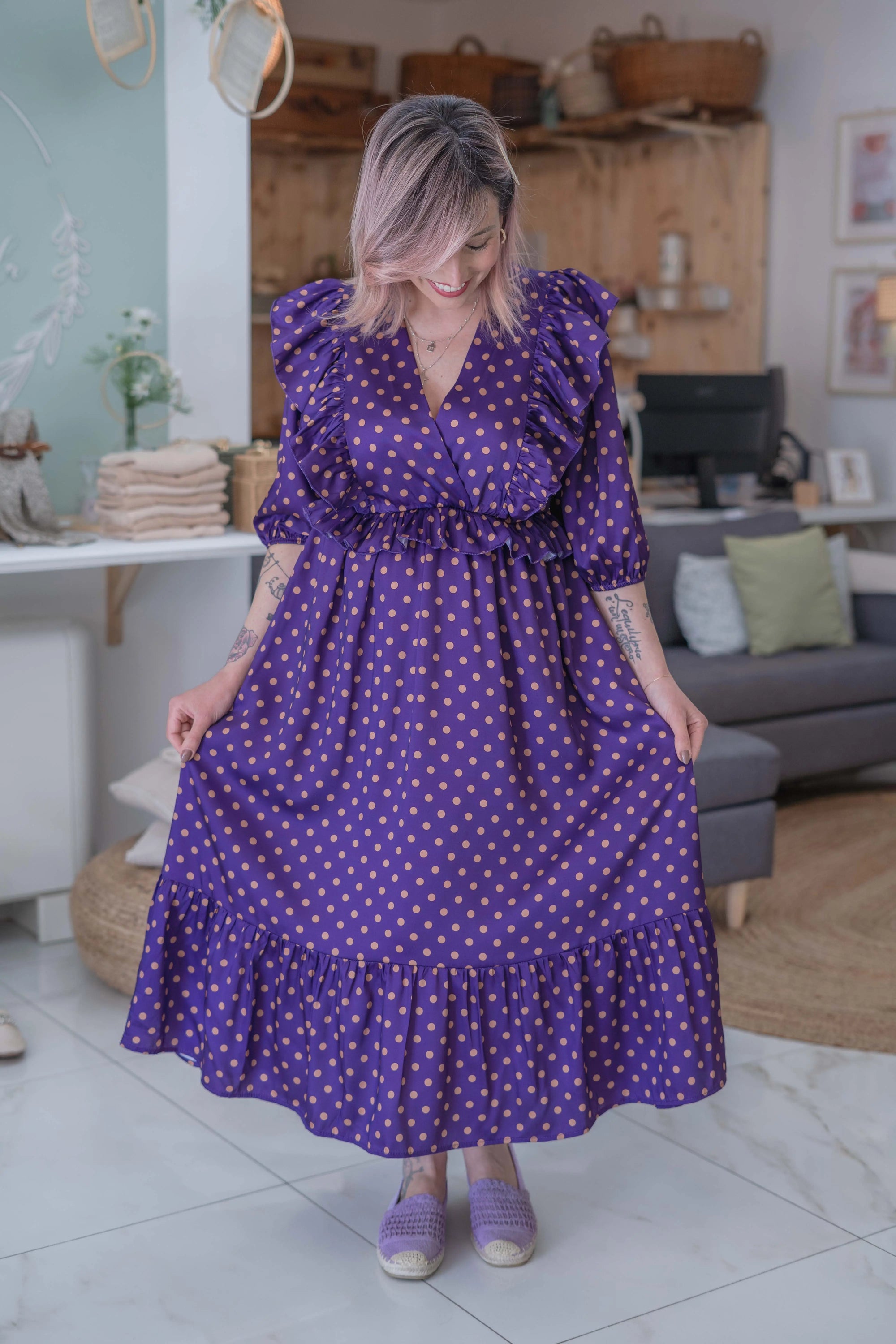 Abito Violet Sogna con Fabula